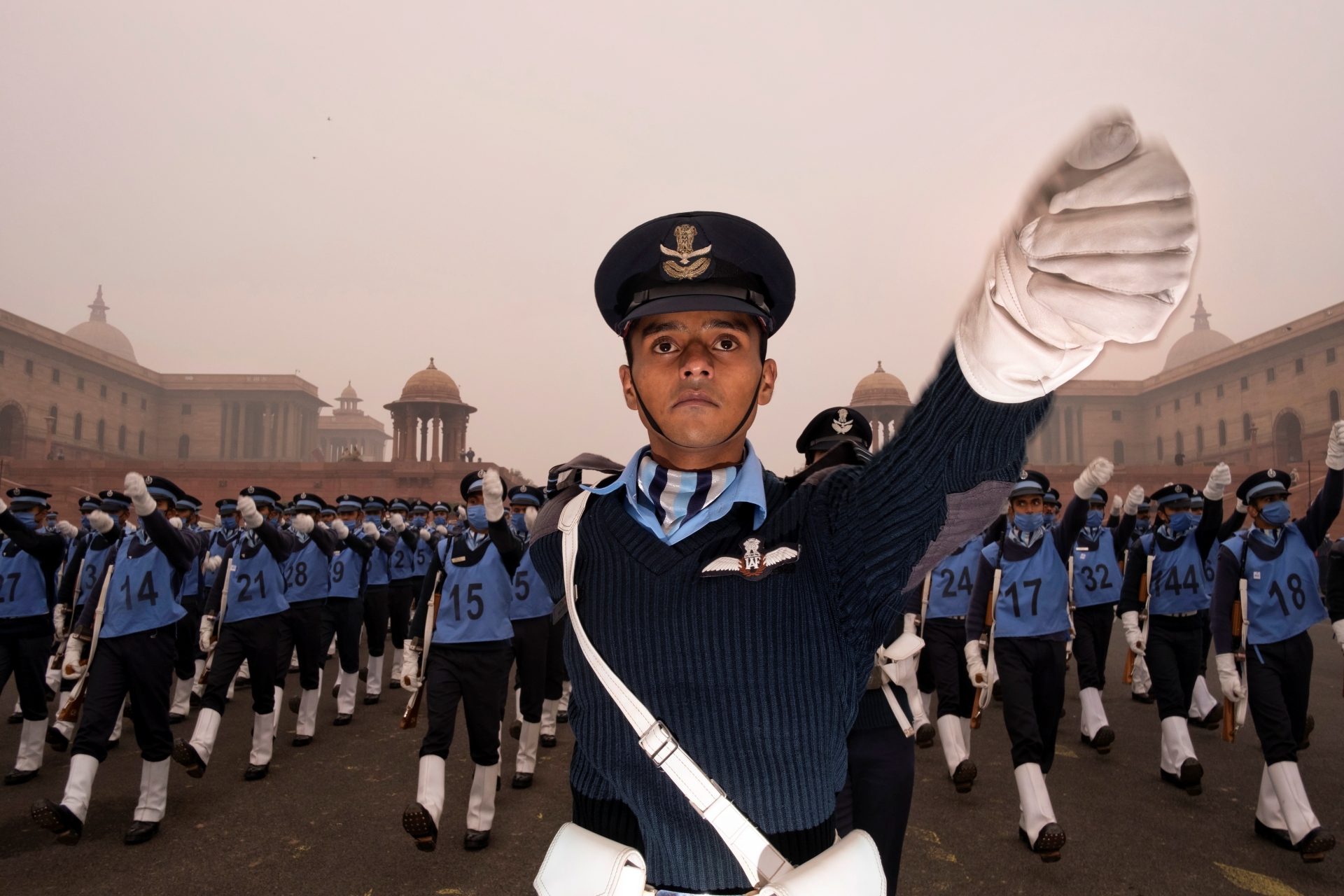 WE IN UNISON: This photo is of parade rehearsals 2021, the time just after first wave of Covid. ‘We’ is the first word of our constitution. To me this photo represents our solidarity